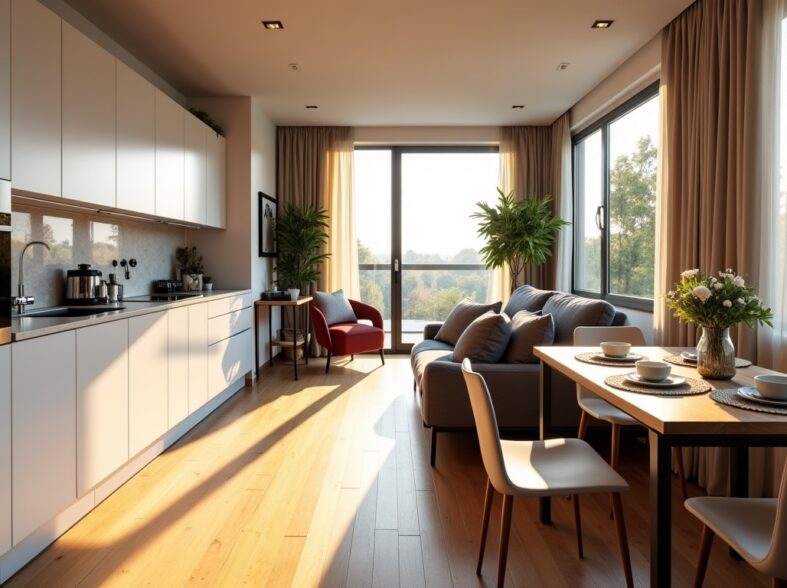 Aménager une cuisine ouverte sur un salon de 25m² : astuces pratiques et inspirations déco