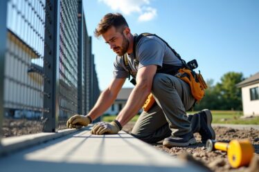 Coût au mètre pour l'installation d'une clôture rigide sur soubassement en béton : guide des tarifs