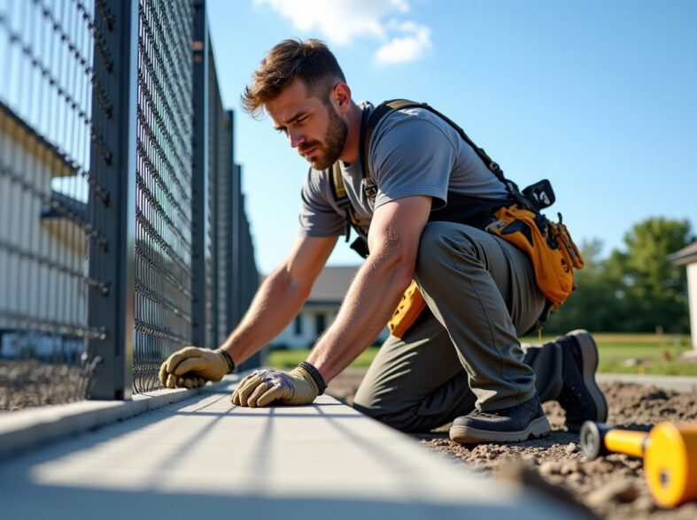 Coût au mètre pour l'installation d'une clôture rigide sur soubassement en béton : guide des tarifs