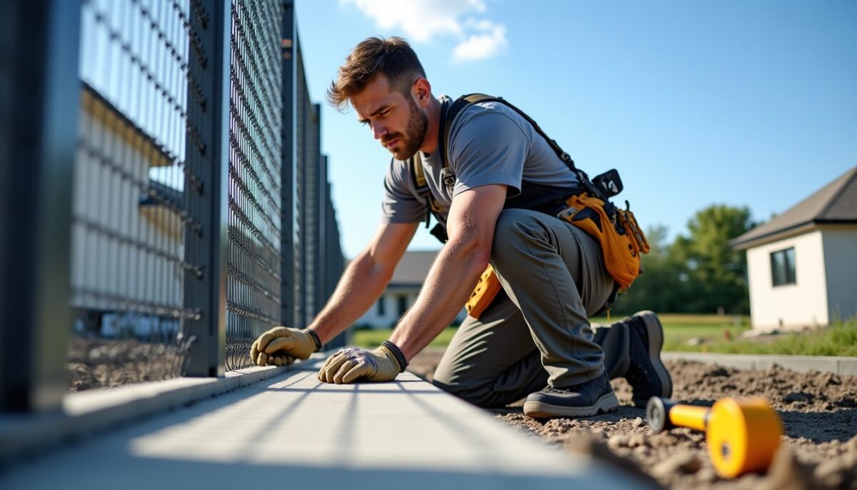 Coût au mètre pour l'installation d'une clôture rigide sur soubassement en béton : guide des tarifs