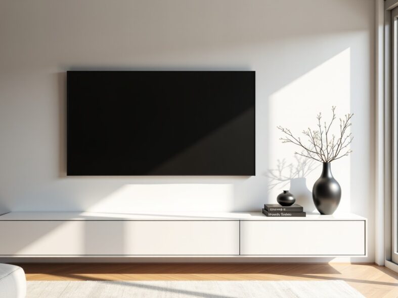 Meuble TV en plâtre : Inspirations modernes pour sublimer votre salon contemporain en 2025