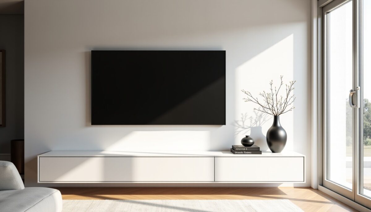 Meuble TV en plâtre : Inspirations modernes pour sublimer votre salon contemporain en 2025